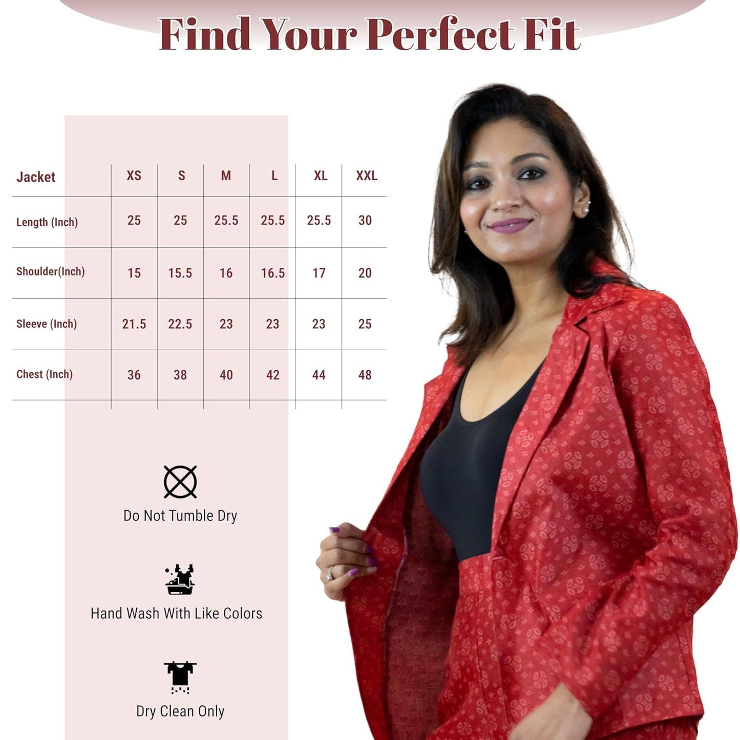 Red Bandhani Tie-Dye Blazer – Handmade Statement Jacket