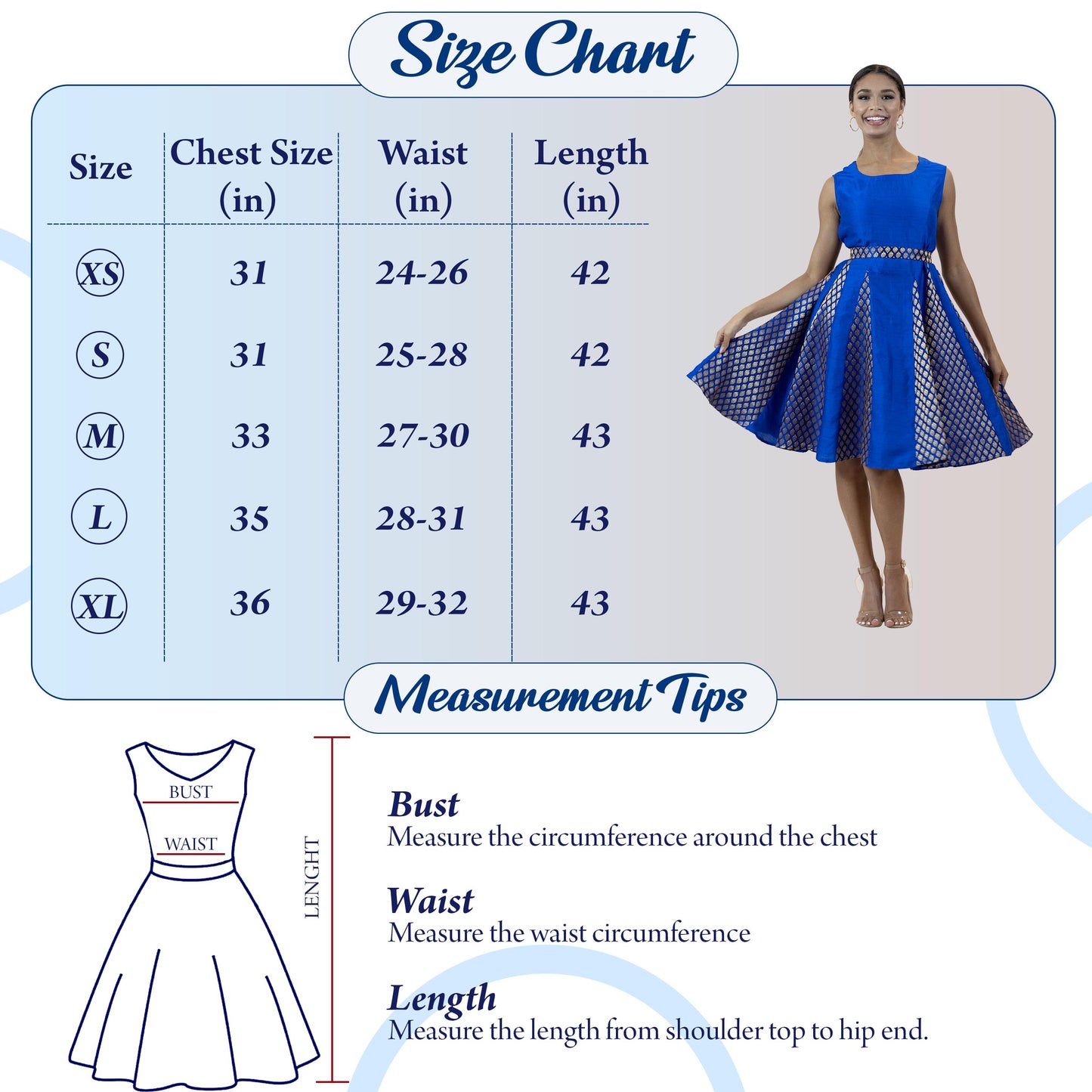 Royal Blue Brocade Dress – Vintage Inspired Midi Outfit