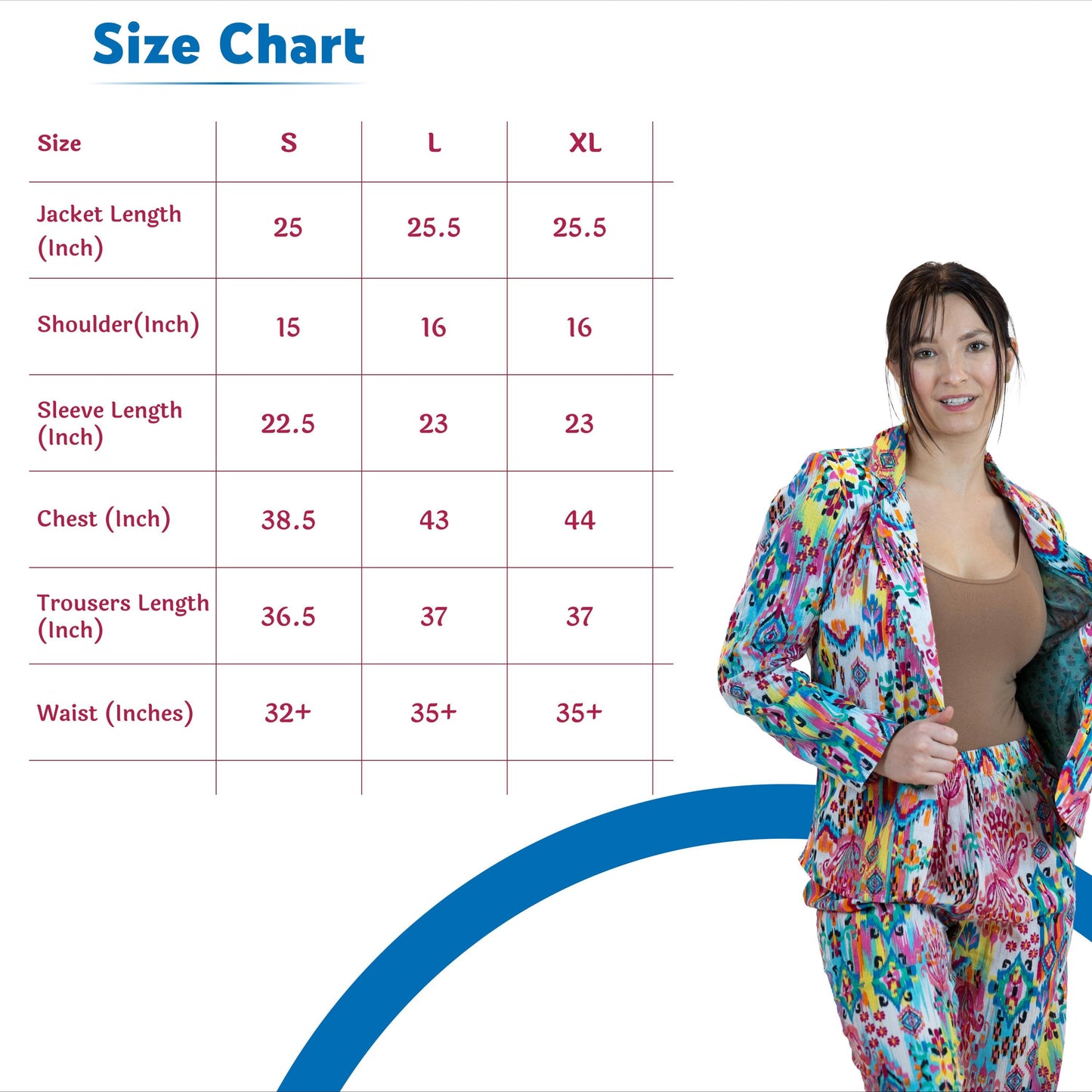Moroccan Print Co-Ord Set – Blazer & Pants Suit Women - Pink
