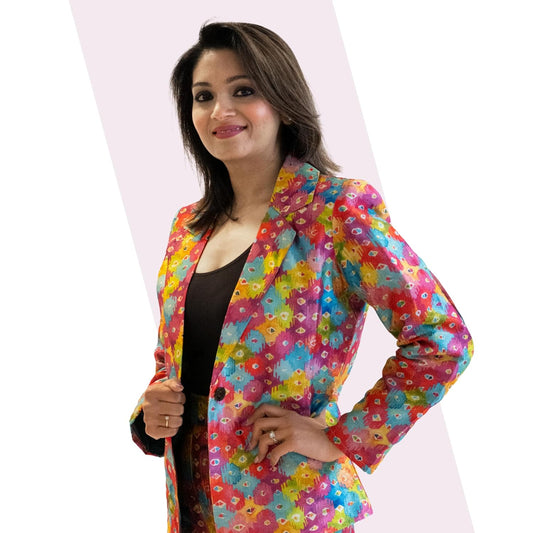 Hot Pink Women’s Blazer – Stylish Business Casual Jacket