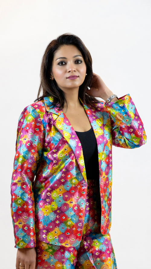 Hot Pink Women’s Blazer – Stylish Business Casual Jacket