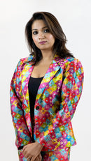 Hot Pink Women’s Blazer – Stylish Business Casual Jacket