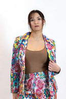 Moroccan Print Blazer – Lightweight Cotton Viscose Jacket