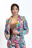 Moroccan Print Blazer – Lightweight Cotton Viscose Jacket