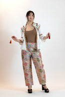 Floral Peplum Top – Puff Sleeve Printed Blouse for Women