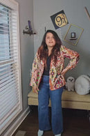 Women’s Moroccan Blazer & Pants – Elegant 2 Piece Outfit- Multicolor